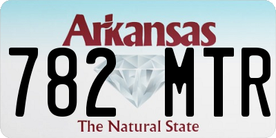 AR license plate 782MTR