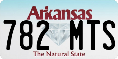 AR license plate 782MTS