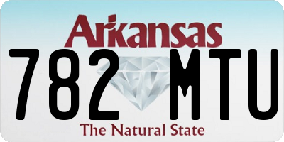 AR license plate 782MTU
