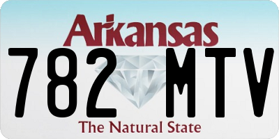 AR license plate 782MTV