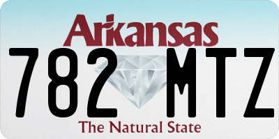 AR license plate 782MTZ