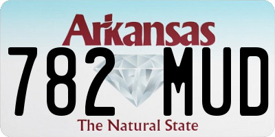 AR license plate 782MUD
