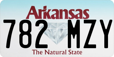 AR license plate 782MZY