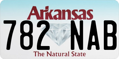 AR license plate 782NAB