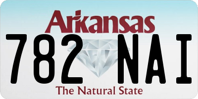 AR license plate 782NAI