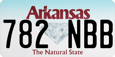 AR license plate 782NBB
