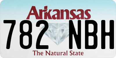 AR license plate 782NBH