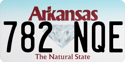 AR license plate 782NQE