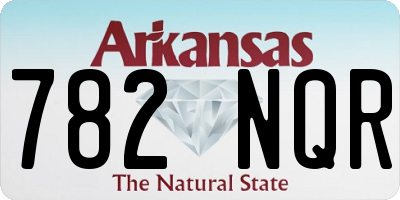 AR license plate 782NQR