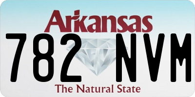 AR license plate 782NVM