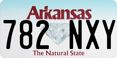 AR license plate 782NXY