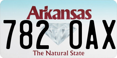AR license plate 782OAX