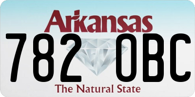 AR license plate 782OBC
