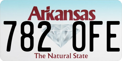 AR license plate 782OFE