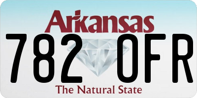 AR license plate 782OFR