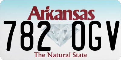 AR license plate 782OGV