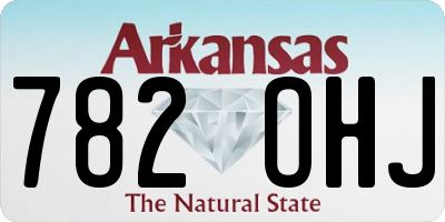 AR license plate 782OHJ