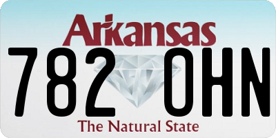 AR license plate 782OHN