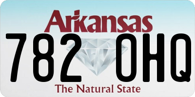 AR license plate 782OHQ