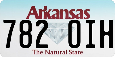 AR license plate 782OIH