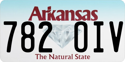 AR license plate 782OIV