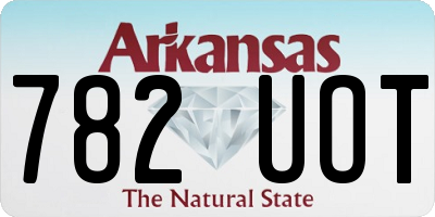 AR license plate 782UOT