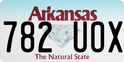 AR license plate 782UOX