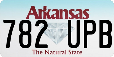 AR license plate 782UPB