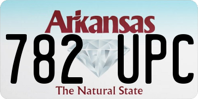 AR license plate 782UPC