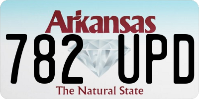 AR license plate 782UPD