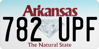 AR license plate 782UPF