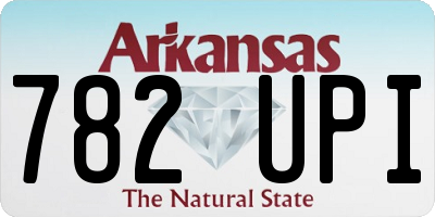 AR license plate 782UPI