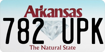 AR license plate 782UPK