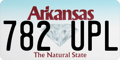 AR license plate 782UPL