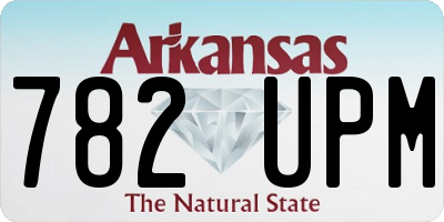 AR license plate 782UPM