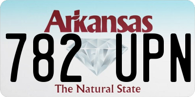 AR license plate 782UPN