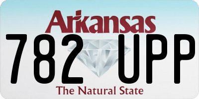 AR license plate 782UPP