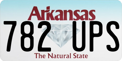 AR license plate 782UPS