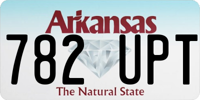 AR license plate 782UPT
