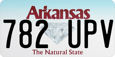 AR license plate 782UPV