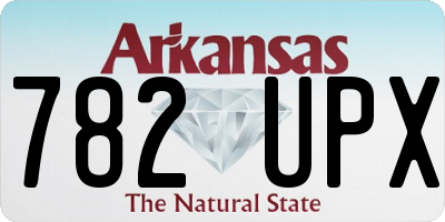 AR license plate 782UPX
