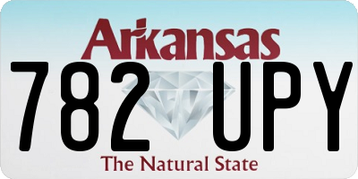 AR license plate 782UPY