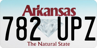 AR license plate 782UPZ