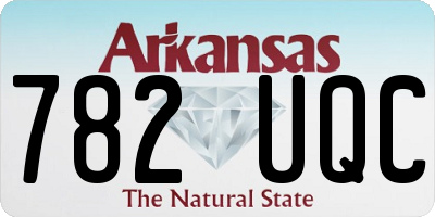 AR license plate 782UQC