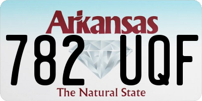 AR license plate 782UQF