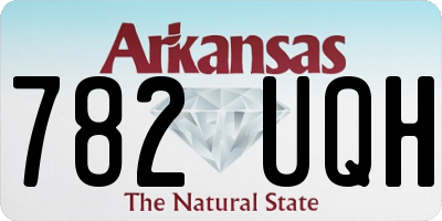AR license plate 782UQH