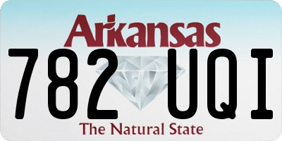 AR license plate 782UQI