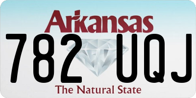 AR license plate 782UQJ