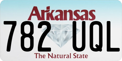 AR license plate 782UQL