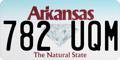 AR license plate 782UQM